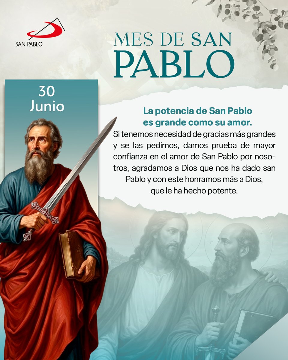 sanpablomex's tweet photo. La potencia de San Pablo es grande como su amor ❤️

#MesdeSanPablo #SanPablo #PastoralDigital #Paulinos https://t.co/eMl1nHhOsQ