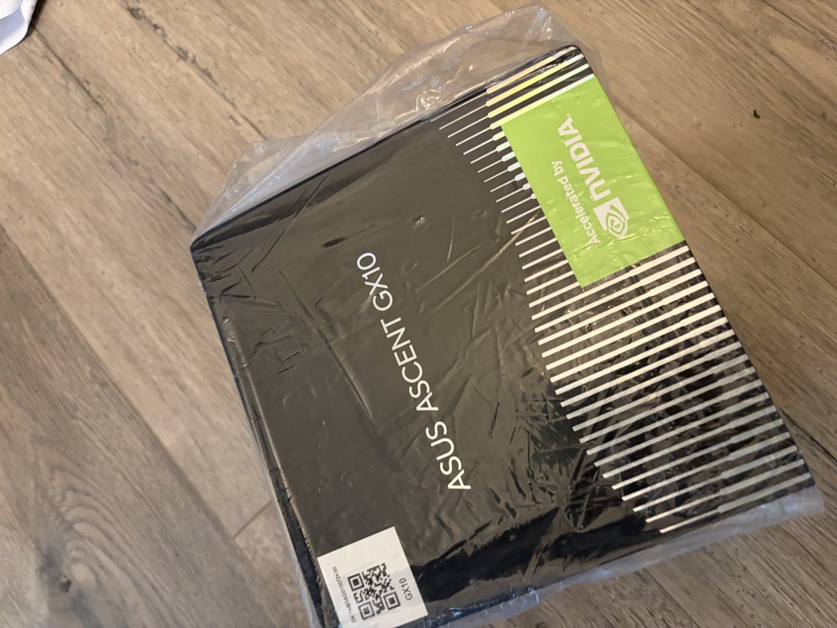 thatcofffeeguy's tweet photo. It has arrived Asus gx10 look at that @nvidia goodness. 6 on board with 2 m3 ultras and 2 minis and 2 raspberry pi’s. Will share images of the full set up shortly. https://t.co/mJnHqQpUCq