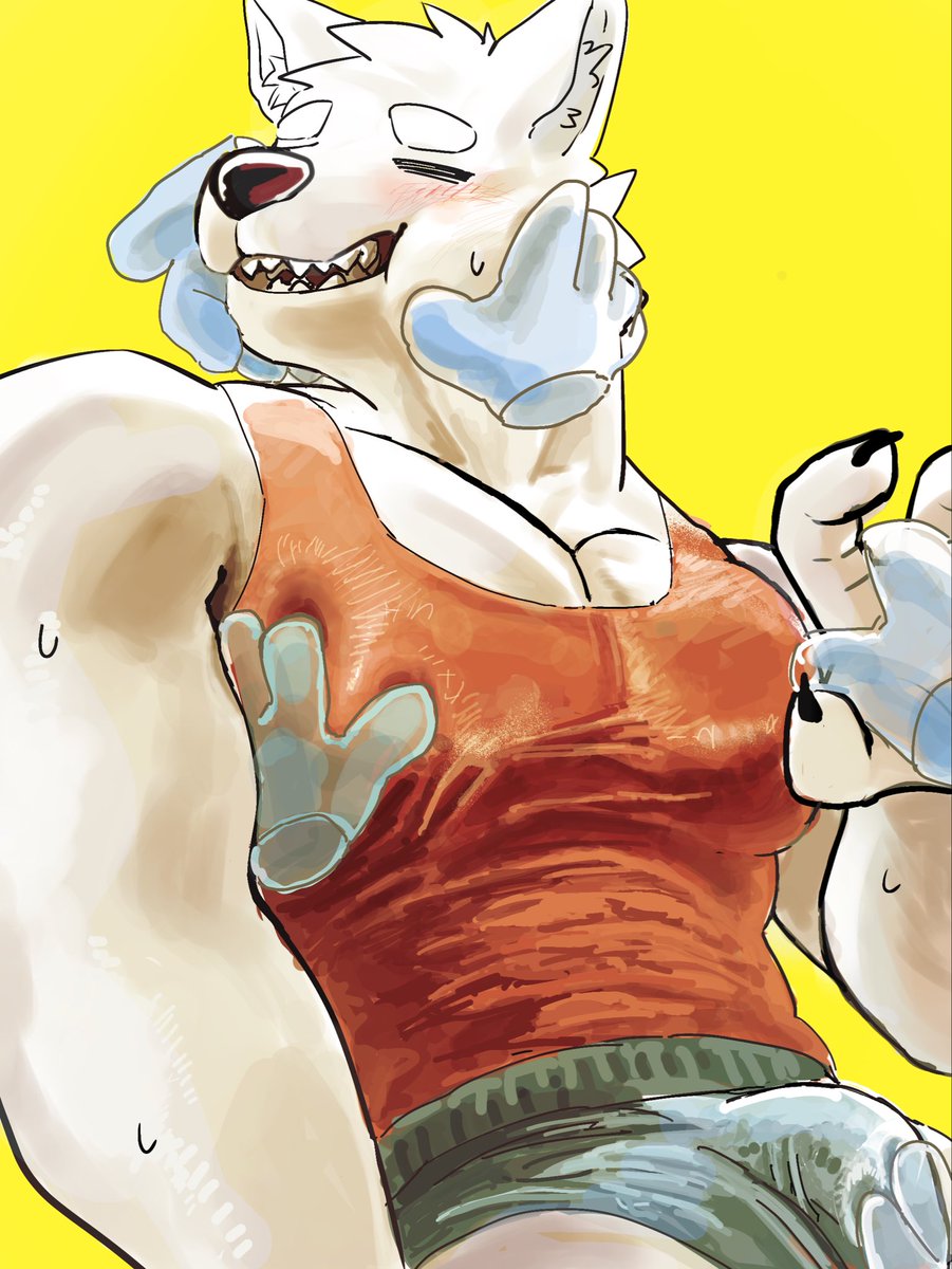 ura1097363's tweet photo. こんな触られるとは思ってなかったdog https://t.co/OezbERaNOc