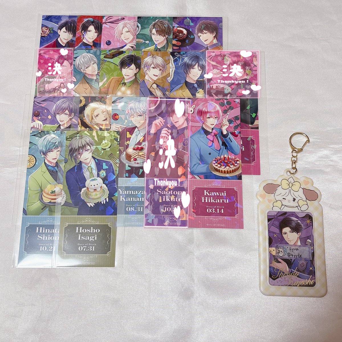 4yyfd's tweet photo. ‹交換› スタマイ トレーディングフォト風カード フォトカ Sugary Birthday クリアカード おうちでーと アニメイトフェア 特典

譲 ❤︎ 青山/関/今大路/由井/夏目/渡部/服部/朝霧/荒木田/菅野/桧山/大谷/神楽/誠/京介/九条/桐嶋/宮瀬/瀬尾/早乙女/可愛/日向/宝生

求 ❤︎ 同種新堂

↓ https://t.co/sL5mI4QwJi