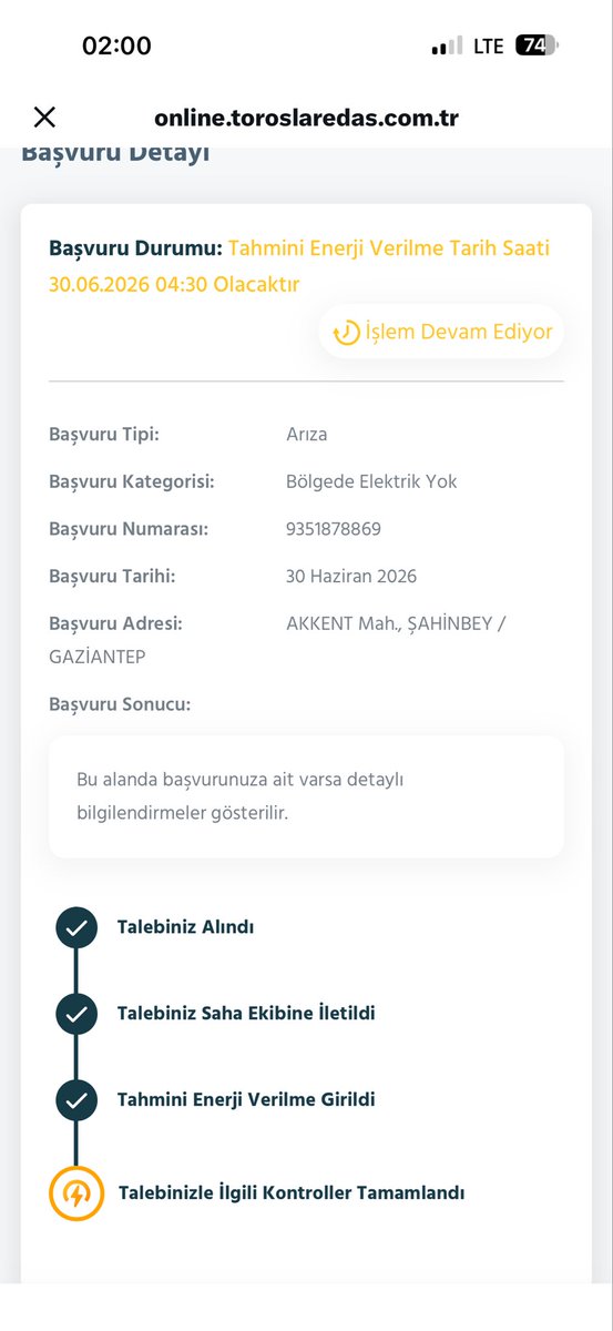 IKosucu's tweet photo. @toroslardestek Cevap yetersizdir . 30 saattir elektrik yok . Verdikleri cevap https://t.co/ecse0Ry60D