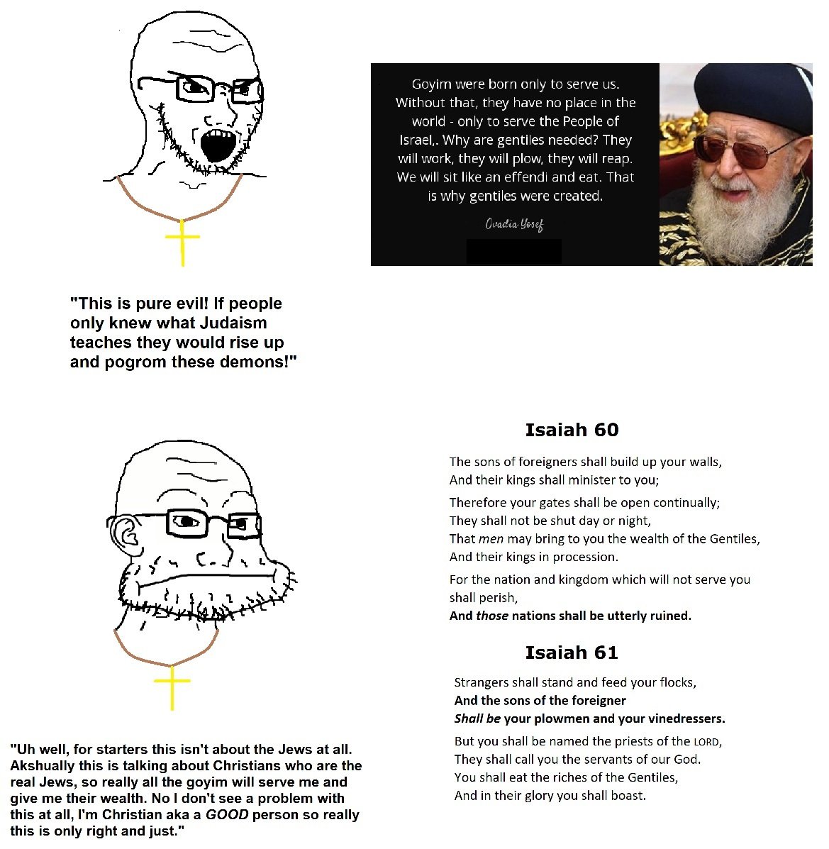 Siecheilv2's tweet photo. @Protestia i can think of a few mandatory bible verses https://t.co/COlzRUwTfx