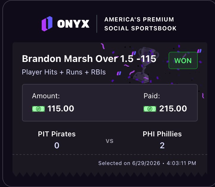 FastMoneyPROP's tweet photo. Never forget I been doing this shit for a long time, I’m just laid back 😎✅💰

First inning cash BOTH! | @PropFinderApp 📊📈 https://t.co/RuhH1UqiSF