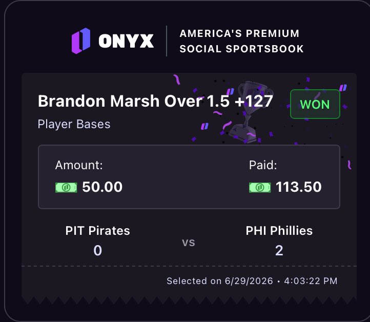 FastMoneyPROP's tweet photo. Never forget I been doing this shit for a long time, I’m just laid back 😎✅💰

First inning cash BOTH! | @PropFinderApp 📊📈 https://t.co/RuhH1UqiSF