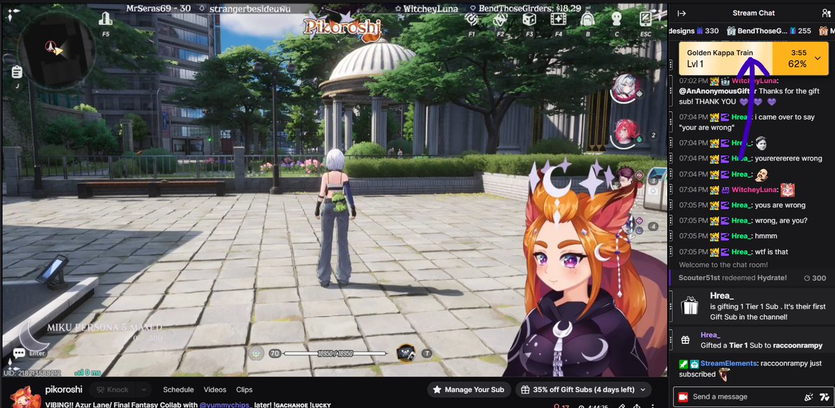 Pikoroshi's tweet photo. AINT NO WAY A SMALL STREAMER LIKE ME GOT THE GOLDEN KAPPA TRAIN IM BALLING BRO https://t.co/YPy6bjix6j