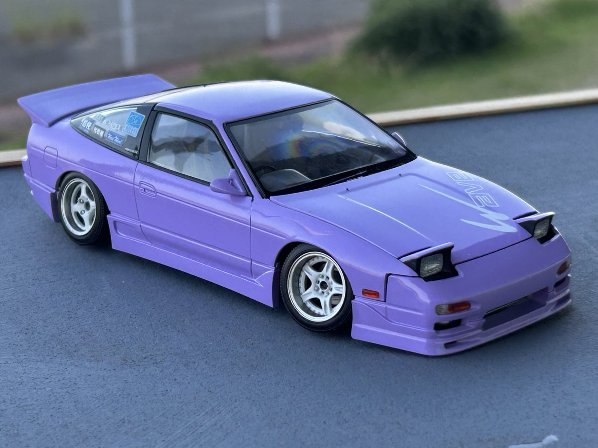 Tomonorim205's tweet photo. アオシマ1/24 Wave 180sx  
完成しました🙆‍♀️🙆‍♀️🙆‍♀️ https://t.co/EB0RdQV92L
