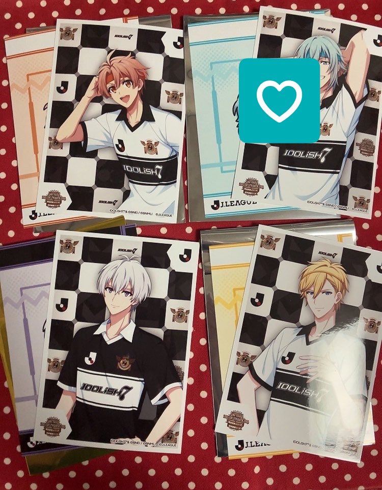nanatsuno_you's tweet photo. 【譲渡・交換】アイドリッシュセブン アイナナ Jリーグ ブロマイド アクリルチャーム

譲→★三月、壮五、★ナギ、悠、巳波

譲→ブロマイド: 定価+送料
キーホルダー: 楽(友人分)

譲渡は★含むまとめての方優先
検索からでもお気軽にお声かけください https://t.co/rPLwAzgY7m