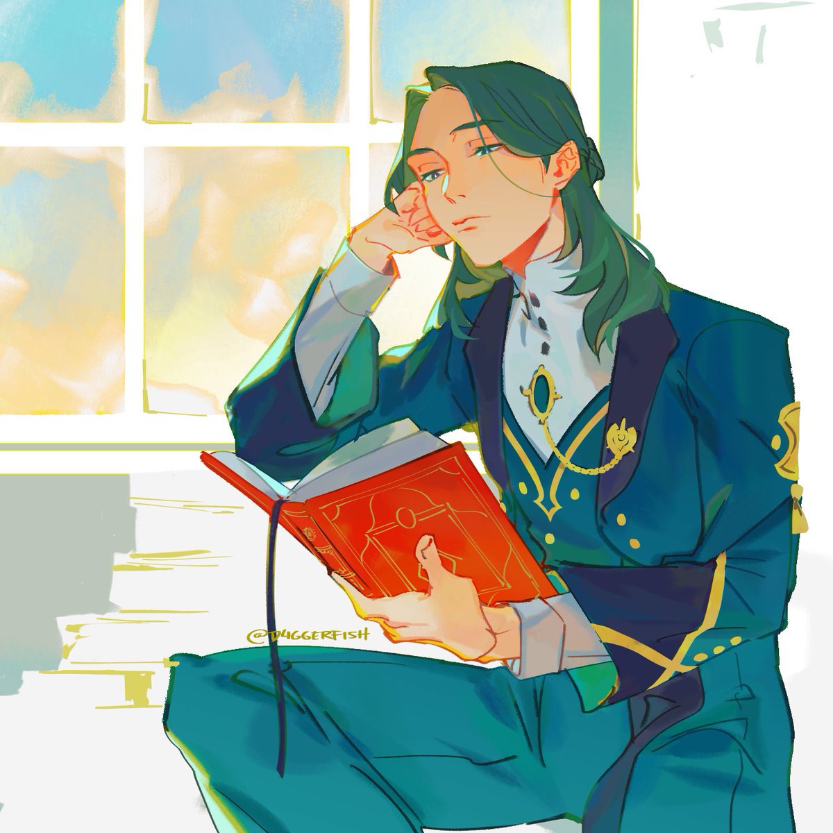 「dusted off my tablet for linhardt」|al 🗡️🐟 emblem engagingのイラスト