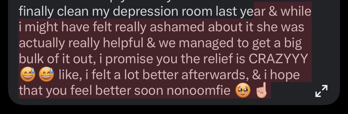 marshgenius's tweet photo. @Andrelalall no its okay ive been here before too…. my bed was literally ROTTING 🥲🥲 i know its really hard to tackle it because it feels so overwhelming &amp; like it’ll never be clean but i recommend asking someone to help you!!! my cousin forced me to finally clean my depression room last https://t.co/YmlhkgyElH