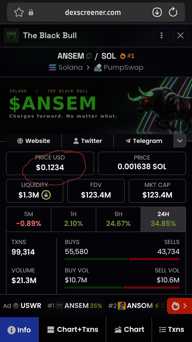 RasProdi1's tweet photo. I've been busy watching $ANSEM charts all day long. Guess what I captured 👇👇👇. 1234
@blknoiz06 https://t.co/tk8dOUiZNt