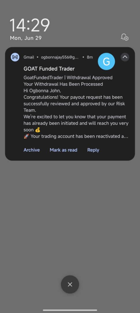 priest__og's tweet photo. First payout received from @goat_funded https://t.co/TuvgS3jQi5