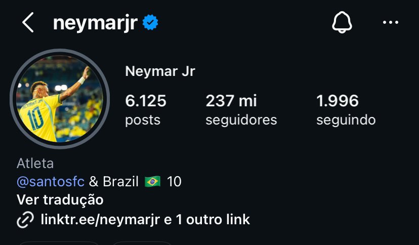 montezy01's tweet photo. Mesmo sendo muito fã do Neymar, creio que ele não deve mais jogar em tempo regulamentar, sua foto de perfil já é se despedindo

Só deve aparecer em casos de prorrogação e pênalti mesmo https://t.co/S4F7TYs9oS