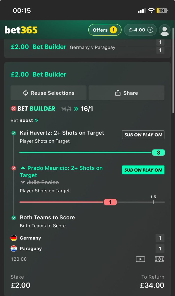 VeinIsTheName's tweet photo. @bet365help how is this not a SOT https://t.co/W2dHNxAy3B