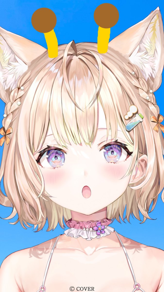 hakuikoyori's tweet photo. 今週のこより占いラッキーアイテム待受です🦒
#朝こよ https://t.co/ywKE1rGzPd