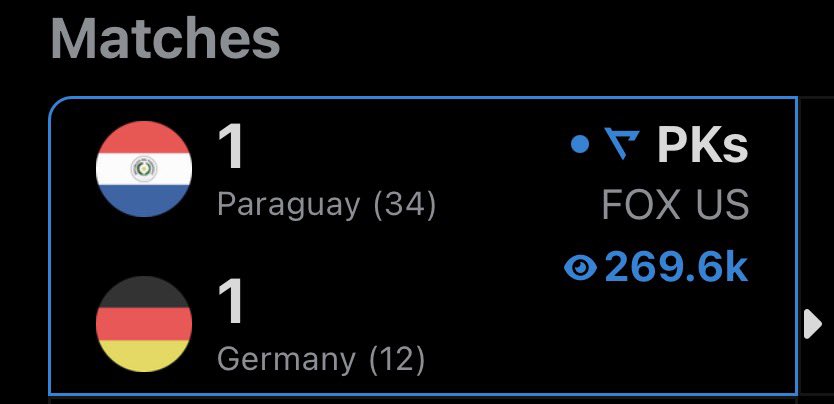 t3pritchett's tweet photo. @JohnReal @realappFC yall should put the current PK score in the bottom right, the same way you show runs for NBA/WNBA https://t.co/JUojDK8MQ2