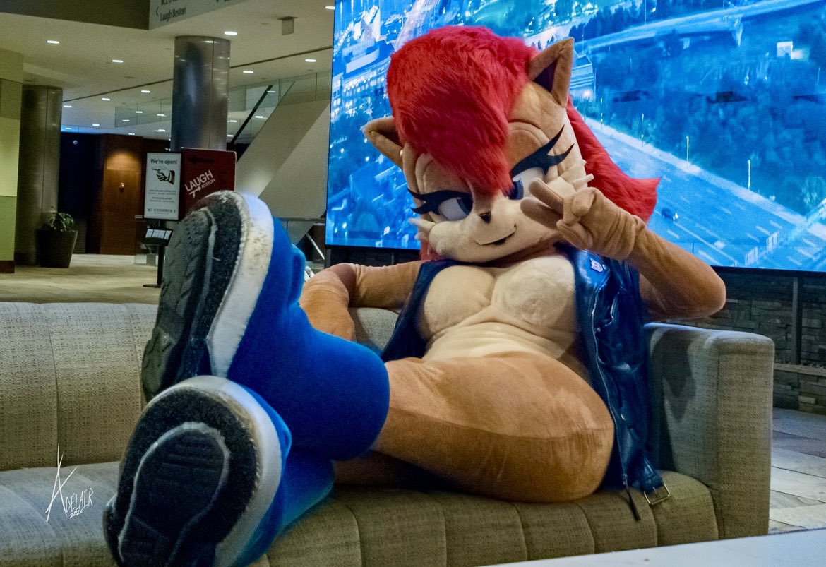 CosmicChains500's tweet photo. Sally will be out and about on the evening walks though the con! Show her your love and respect.✨💖
#sallyacorn 
#AC2026 https://t.co/klSFokWQ66