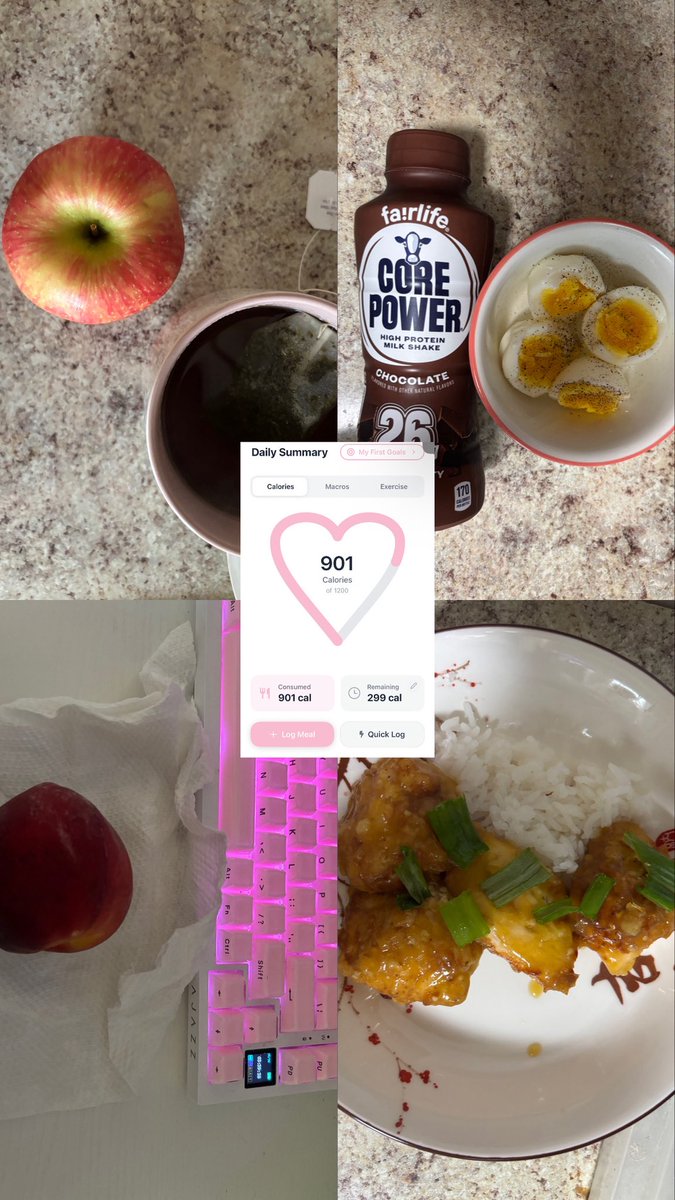 miisuaw's tweet photo. wiat ~ 901c ♡ 

made orange chicken tdy ! sis made brownies :c so sad i can't eat them https://t.co/A9uXIikLK9