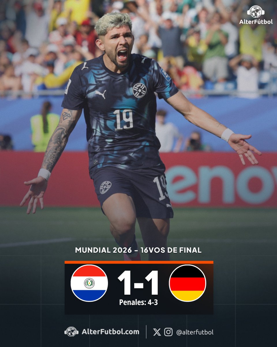 nahuelzn's tweet photo. LOCURA TOTAL!! PARAGUAY ELIMINA A ALEMANIA POR PENALES EN 16VOS DE FINAL!! HISTORIA PURA!!!!!!!!! 🇵🇾🇵🇾🇵🇾 https://t.co/iLi4D7uf3F