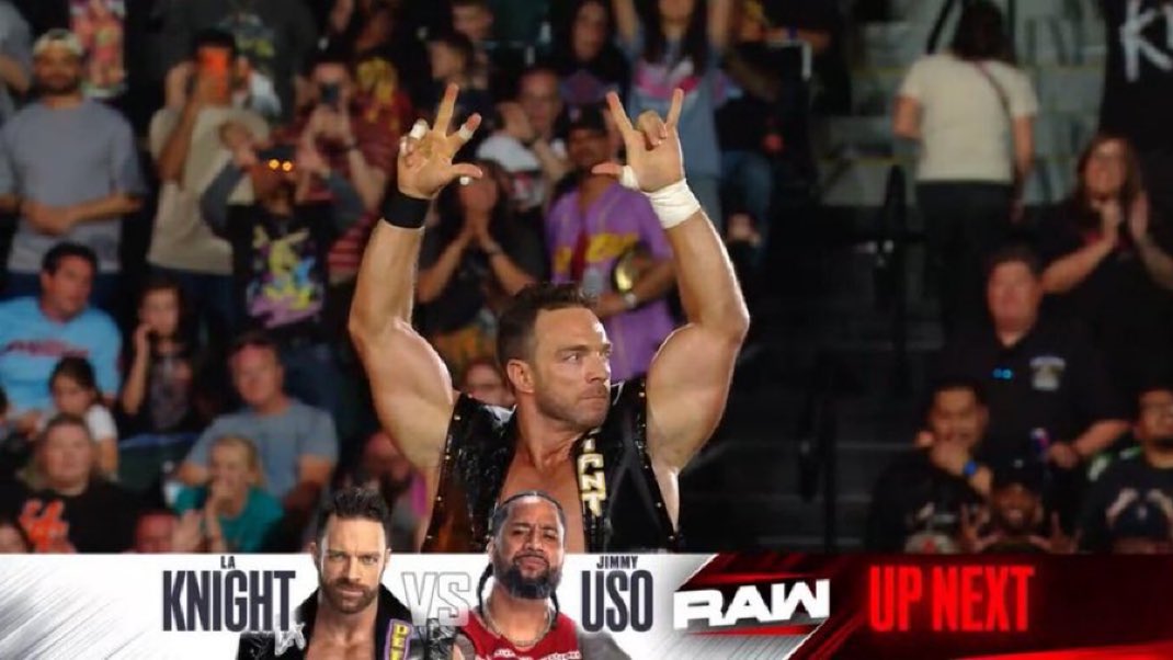 WrestlingFan583's tweet photo. LA Knight 😍 #WWERaw #KAKnight #TheMegastar https://t.co/I2Oad6wJ5e