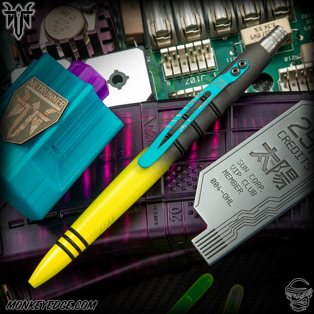 MonkeyEdge's tweet photo. Every click leaves a trail. The @TuffWriter NETRUNNER V-SPEC is for those who’d rather keep things analog. Less data, fewer traces, and no cloud required. Available now at https://t.co/UpYlwjTATU
#tuffwriter #netrunner #analog #edcpen #cyberpunk https://t.co/JoFNLIq6TB