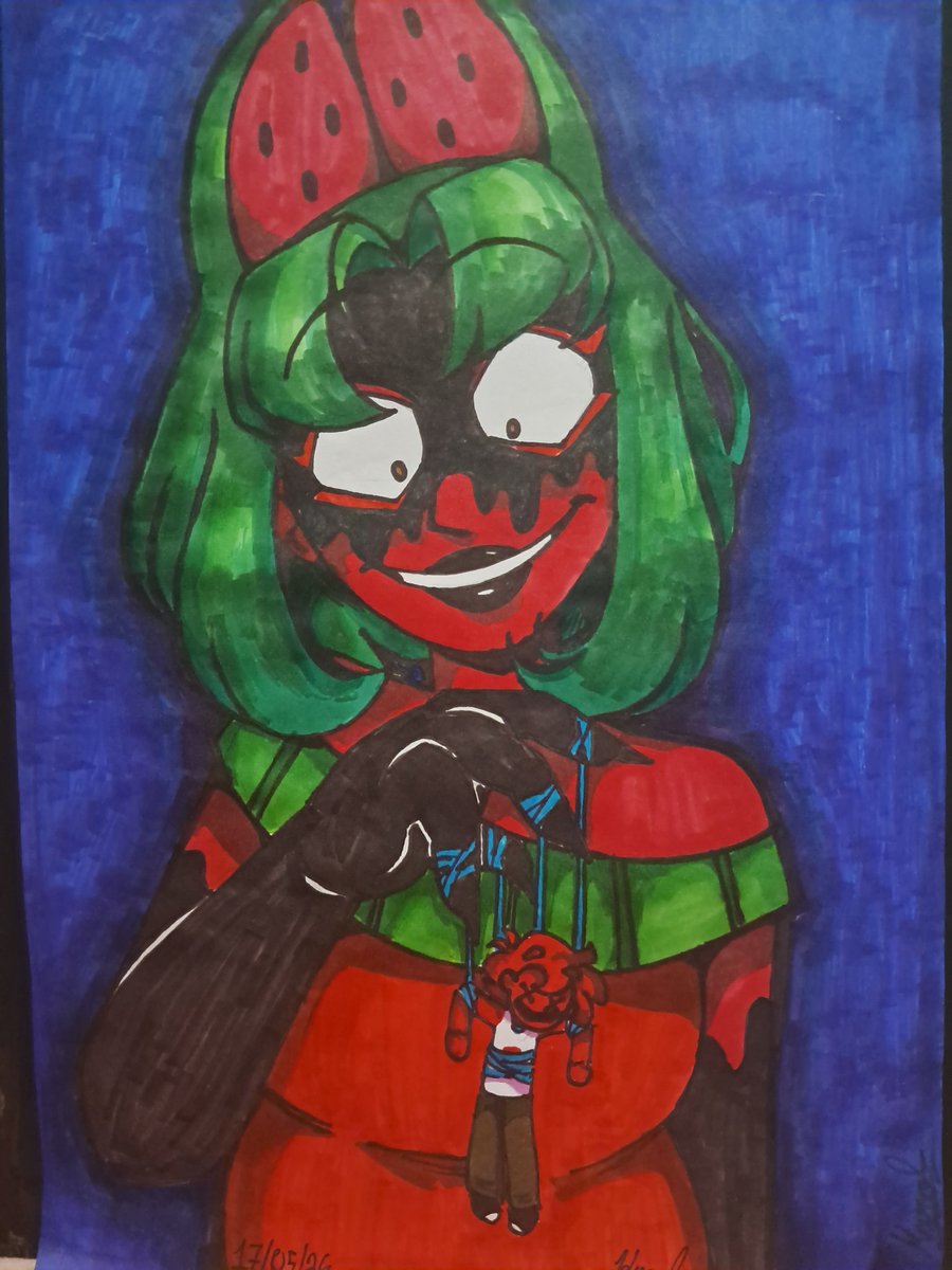 KSouza_Draws's tweet photo. Fiz tem um tempo com marcadores a álcool, fedeu que só depois KKKKKK. Mas ficou divo o resultado e é o que importa. 

Enfim: 🍉🫝
.
.
.
.
.
#mundotorajo #algorithomus #suika #morajo https://t.co/TySCVne5CM