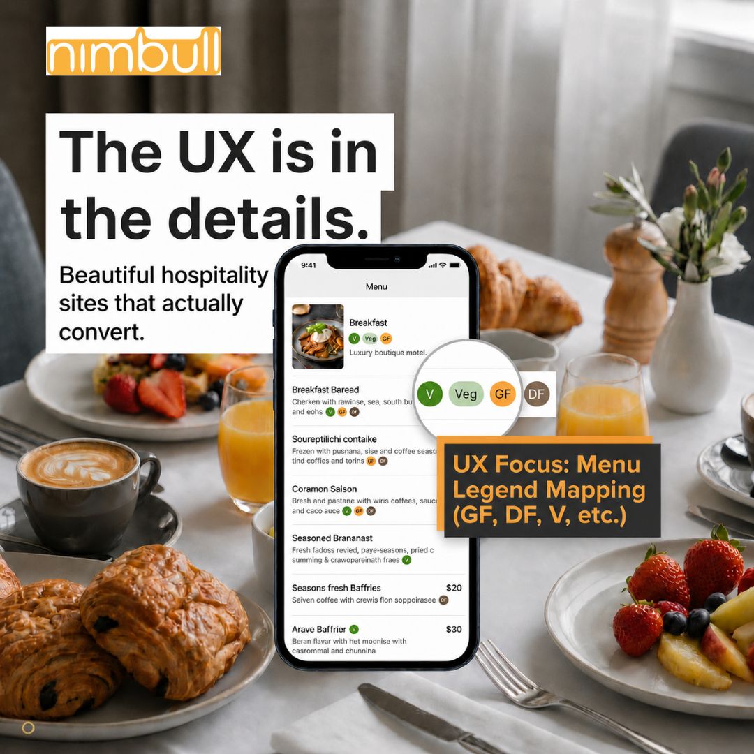 Nimbull's tweet photo. Launching a premium hospitality website isn't just about beautiful photography. It's about the details users actually feel. https://t.co/ftSGq2IWtt