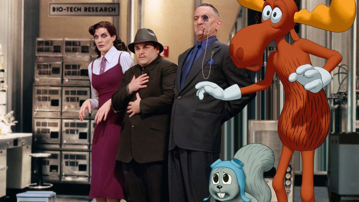 landofthe80s's tweet photo. On this date in 2000, “The Adventures of Rocky and Bullwinkle” starring Robert De Niro, Rene Russo, and Jason Alexander debuted in theaters.

BITE-SIZED FACT | Despite an ambitious budget of $76 million, the slapstick comedy struggled at the box office, grossing roughly $35.1 million worldwide.