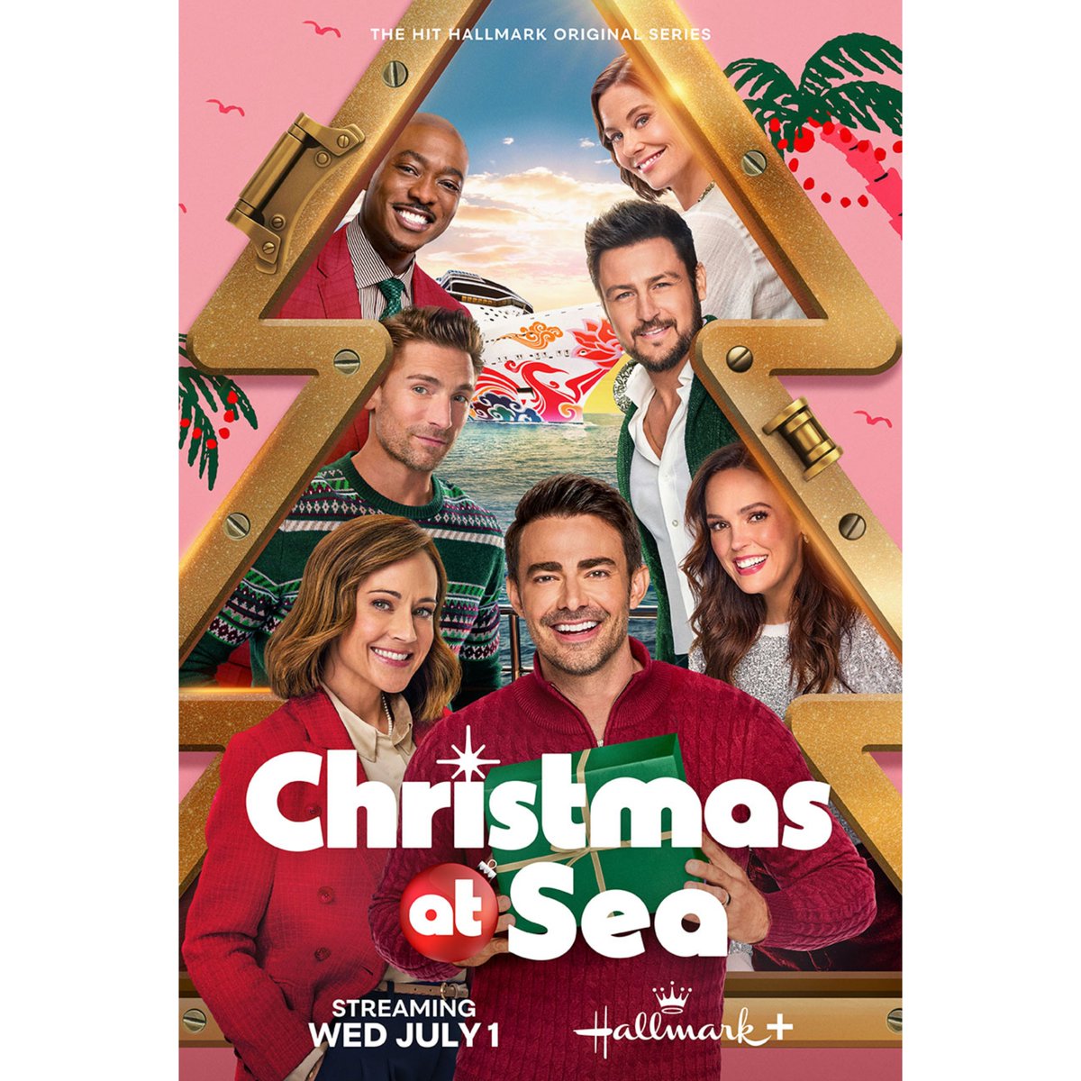 PinkSunsetxo's tweet photo. I posted this Christmas At Sea Season 2 series poster the wider one without the premiere date and the wider one with premiere but now this is the normal poster size thats on the press site. Wanted to wait a minute in between posting the first set and these🎄🚢

📸 Hallmark Media https://t.co/C48RX3lH1m