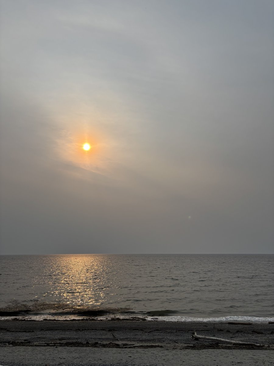 NMatanais's tweet photo. Le fleuve St-Laurent aujourd’hui #MataneSurMer #Matanie #Gaspésie #Québec https://t.co/3rL2nHthuq