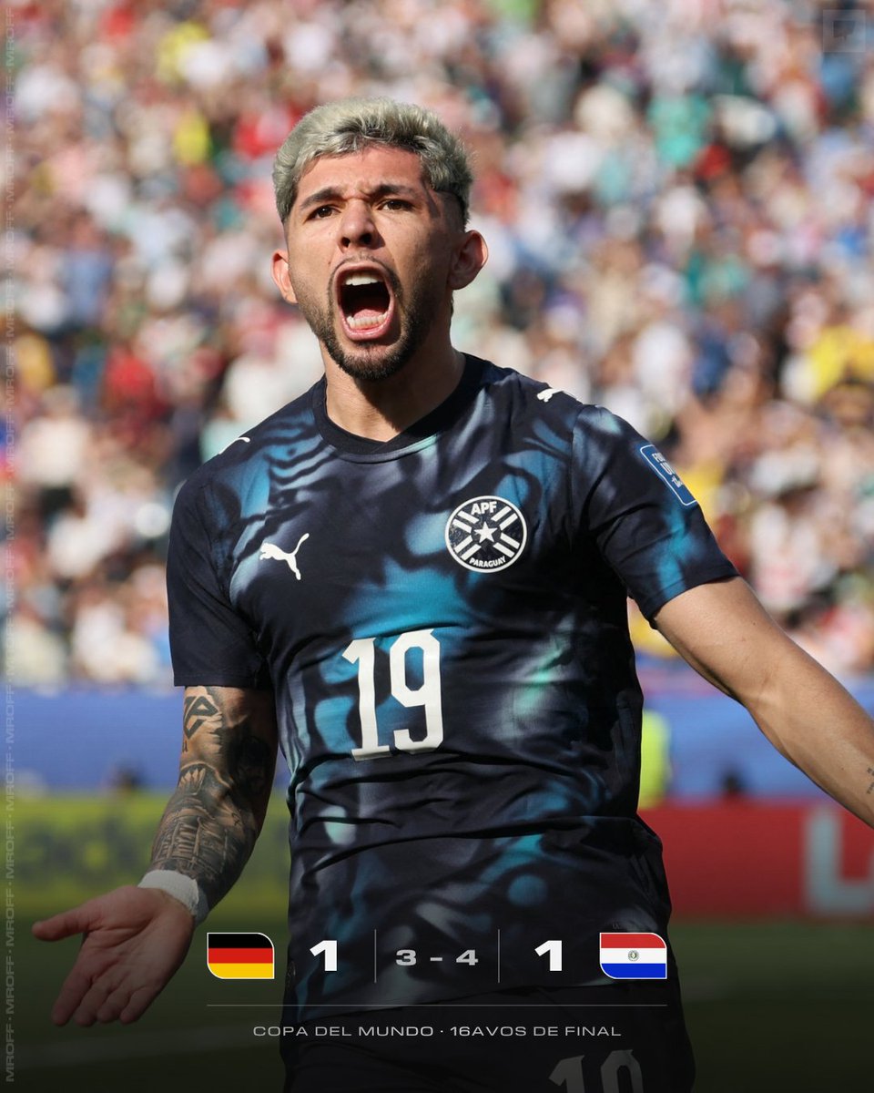 MrOFFSIDER's tweet photo. → NO ERA IMPOSIBLE LA UTOPÍA
→ PARAGUAY HISTÓRICO ENORME
→ EN UN DRAMA MARAVILLOSO
→ LA GLORIA ES GUARANÍ
→ SE TUMBARON A ALEMANIA
→ ESTUPENDO, FANTÁSTICO
→ UNA LOCURA ALBIRROJA
→ EL CONTINENTE SONRÍE
→ GIGANTE EL PROFE ALFARO https://t.co/zxJErWQSYI