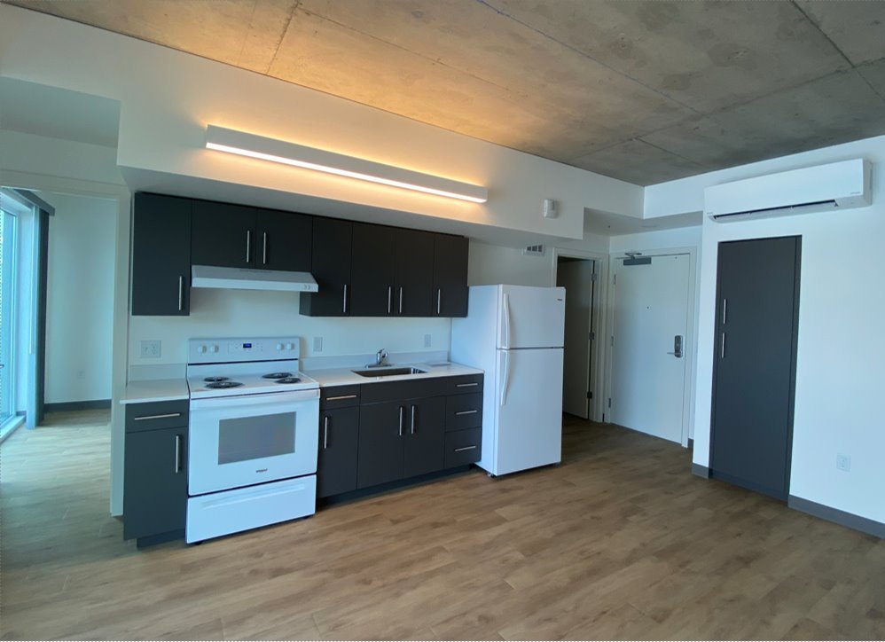 PortlandHousing's tweet photo. Already fully leased, Alder 9 includes 25 units of Permanent Supportive Housing (PSH) for those exiting homelessness, with services from @ImpactNW, and 53 deeply-affordable homes. Centro runs an on-site employment/education hub, and @engageforlife offers age-friendly programs. /2 https://t.co/JILsSkLASt