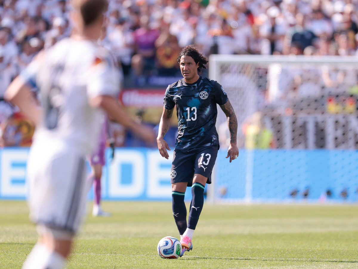 StatmanDave's tweet photo. José Canale’s game by numbers vs. Germany:

41 touches 
23 defensive contributions 
15 clearances 
10 passes attempted 
5 passes completed 
7 ground duels contested 
7 ground duels won
5 tackles attempted 
5 tackles won
2 blocks
1 interception
1 winning penalty 

As many tackles as passes. A generational masterclass in box defending. 🐐