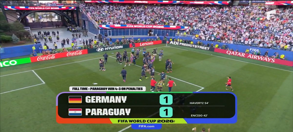 aessamed_gh's tweet photo. Paraguay book their place in the Round of 16 after a dramatic penalty shootout win over Germany. https://t.co/ZsqSIQfwtM