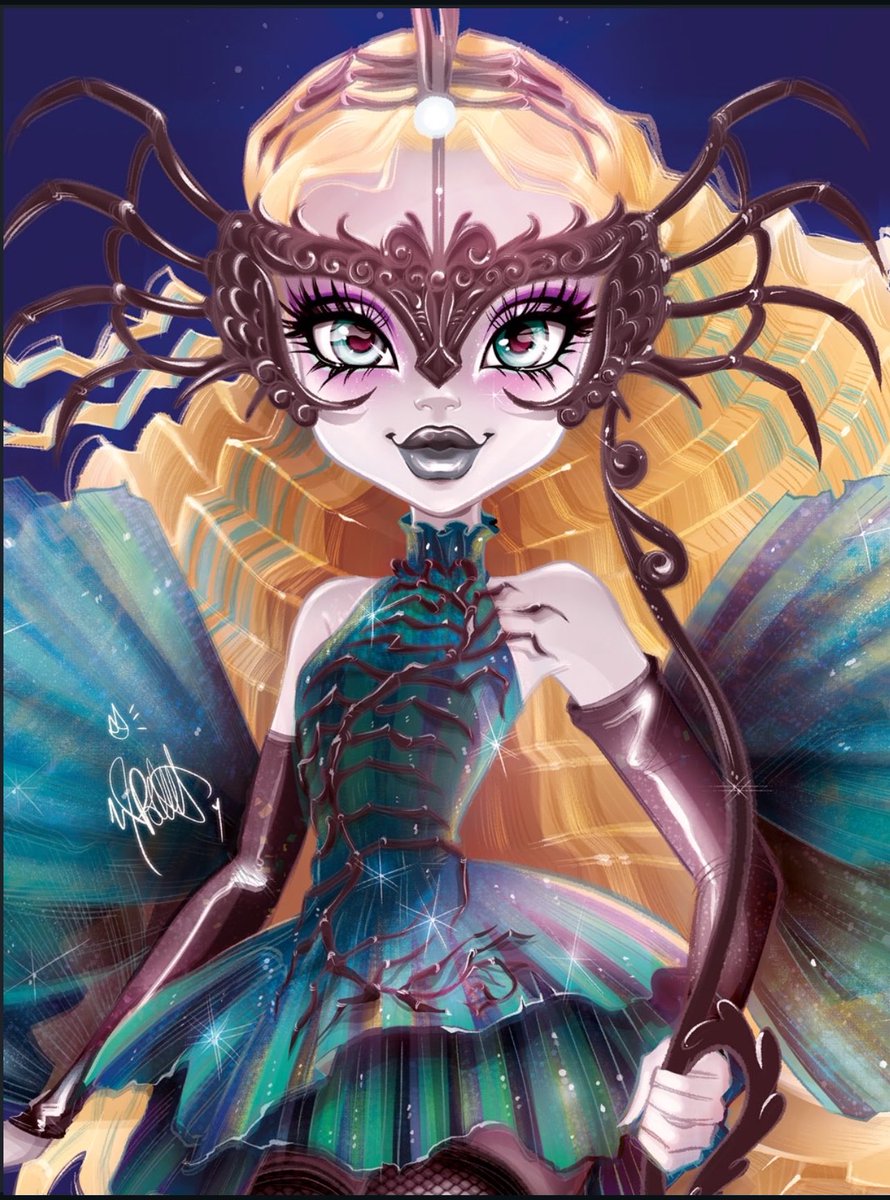 FabRy_Stein's tweet photo. Whitney Pollett (Barbie Dream Beasties Artist) was in charge of making the SDCC Lagoona illustrations/artworks https://t.co/yfrCnupdjF