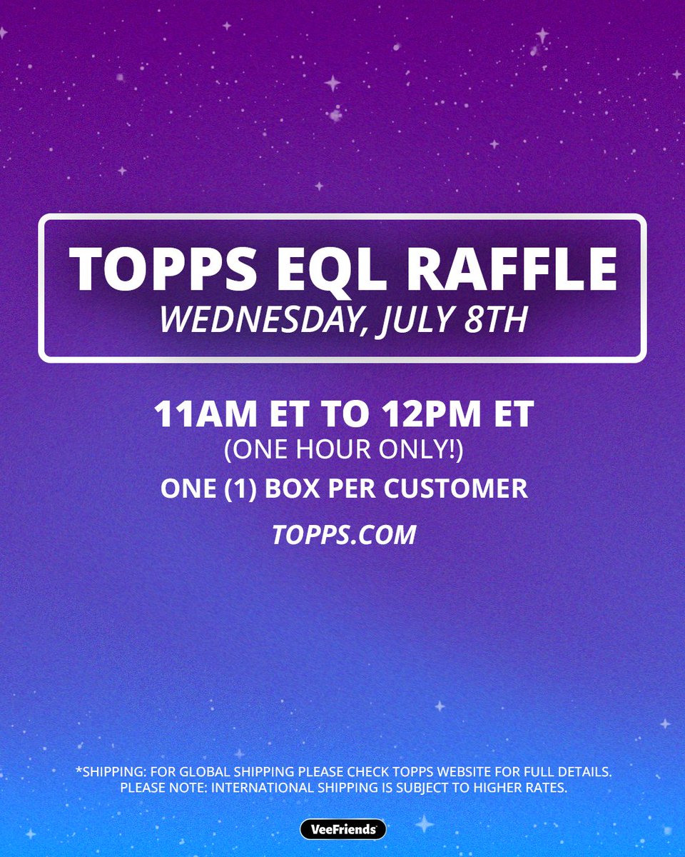 VeeFriendsCards's tweet photo. Mark your calendars the Sapphire Edition of 2026 Topps Chrome VeeFriends is available on July 8th! 😱 https://t.co/SwQgOQfHu1