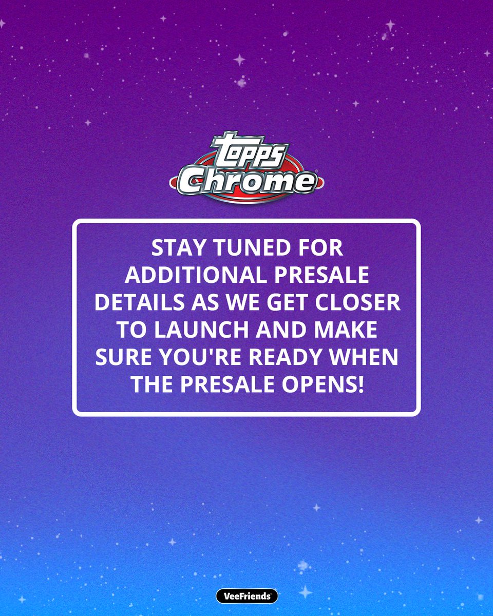 VeeFriendsCards's tweet photo. Mark your calendars the Sapphire Edition of 2026 Topps Chrome VeeFriends is available on July 8th! 😱 https://t.co/SwQgOQfHu1