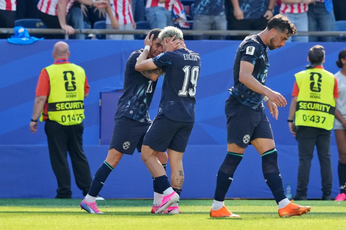 nypost's tweet photo. Paraguay stuns Germany in penalty shootout to reach World Cup quarterfinals https://t.co/ceaVKcxXmD https://t.co/BqW1VdG1zj