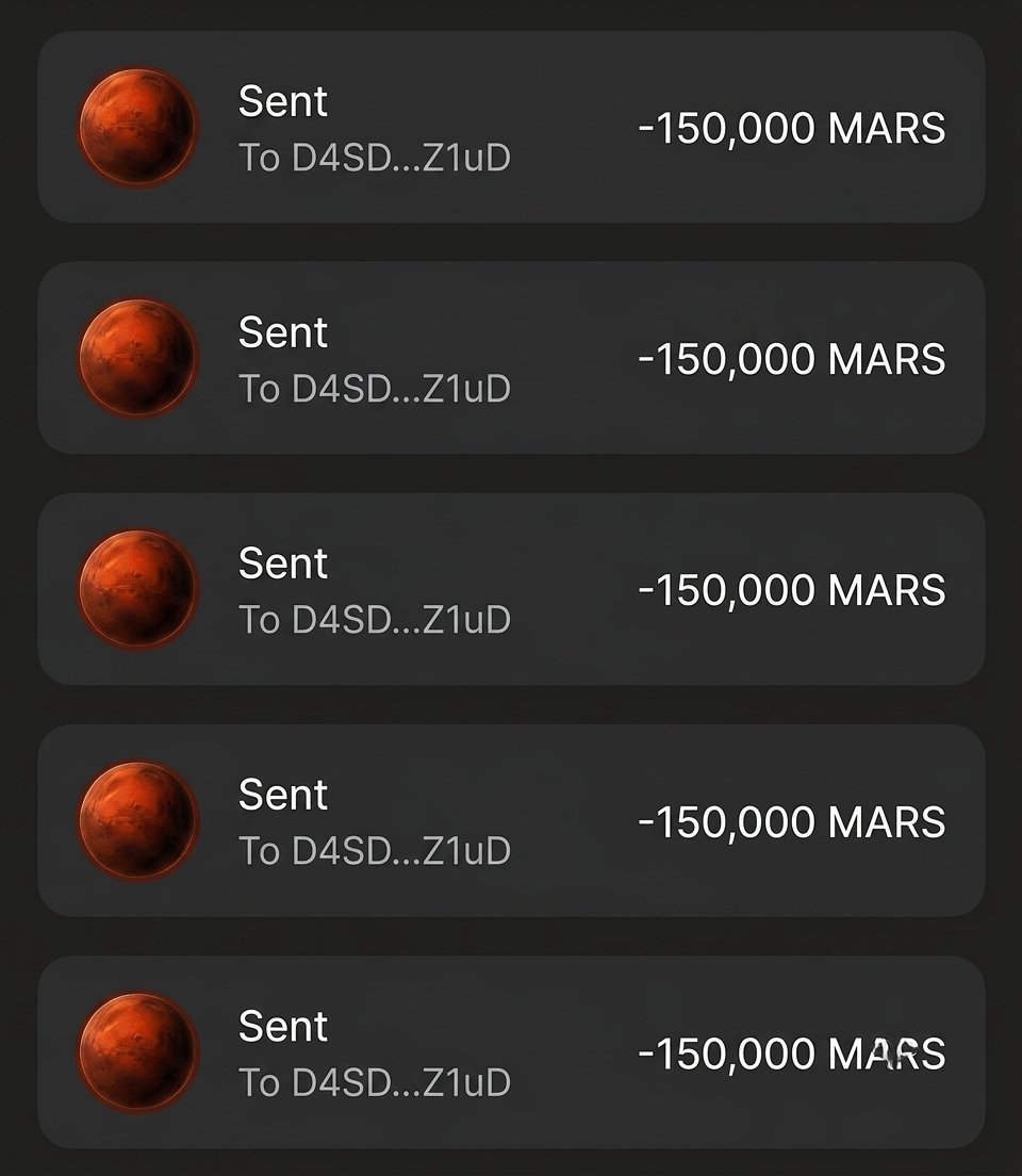 marsredsol's tweet photo. Claim $500,000 - $MARS airdrop for first 500 🔥

$MARS will list Soon on $Solana ⏰

✅ Follow @marsredsol w/🔔
✅ RT + Like pinned post 📌
✅ Comments $SOL address + RT ♻️

Every wallet gets 125,000 $MARS 🪂 https://t.co/f7JLzDDVll