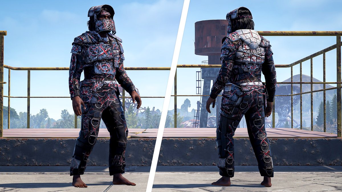 Van_Asset's tweet photo. My most recent submission for the Psycho Collection - Tier 2 Armor set, hope you like it :) @playrust 

https://t.co/BUV9oE8YZ4 https://t.co/mkoLmYKpYm