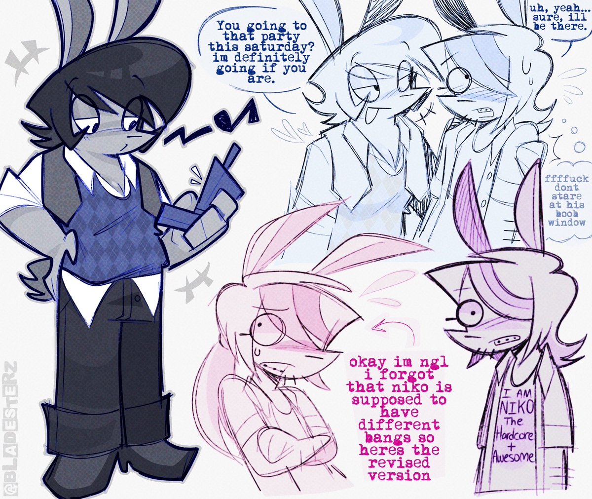 Bladesterz's tweet photo. doodles inbetween comms https://t.co/utHDfz3Phz