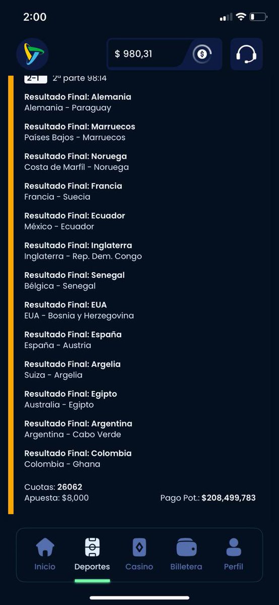 Jecac_'s tweet photo. Alemania dañarme el Parley de 208 palos asi? 😭😭😭 https://t.co/n9P0WwQWDE