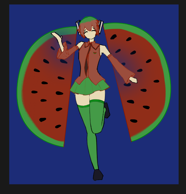 Mano_abeia's tweet photo. miku wip 1/10 !!! 🍉 https://t.co/M0wlWykKwS