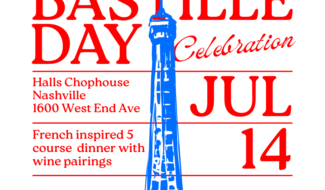 luggagedropus's tweet photo. Bastille Day Pairing Dinner at Halls Chophouse https://t.co/c8qbCVDi2X #NashvilleGuru #NashvilleEvents https://t.co/MTKrGm56e3