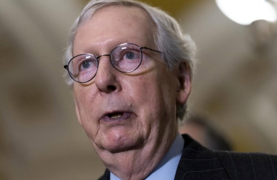 AzPetrich's tweet photo. Your reminder that this sonofabitch Mitch McConnell,  stole not 1 but 2 SCOTUS seats and packed the lower court with right-wing fanatics and refused to persuade Republican Senator's to convict Trump in both impeachment trials. He's responsible for this fucking nightmare. https://t.co/sc9aDMoWtR