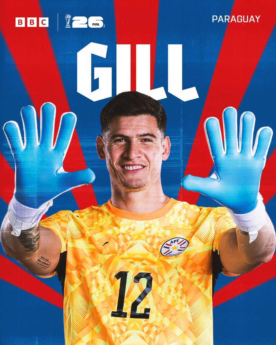 BBCMOTD's tweet photo. A Paraguayan HERO! 

Orlando Gill with the BIG saves in the penalty shootout! ⛔ https://t.co/eCxJX9rlnv