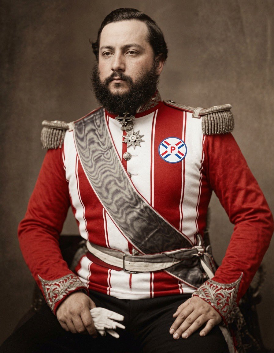 LBC_Hegemonia's tweet photo. Nuestro Mariscal Solano López, desde el cielo, intervino para dejar afuera a los alemanes —verdugos de americanos— y darle esta alegría al pueblo-nación paraguayo.

¡Rohayhu, mi Mariscal! Gracias por estas lágrimas de teutones. https://t.co/qlz1YbVLz6