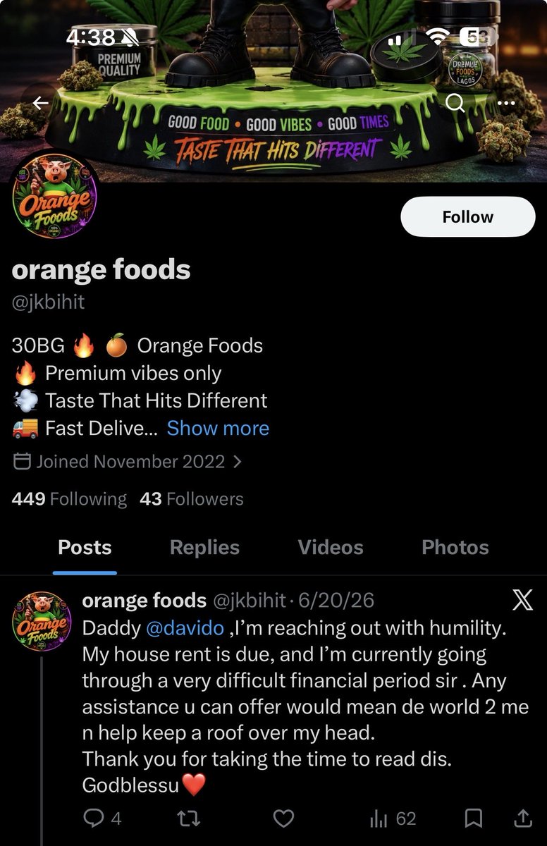 mikereds19's tweet photo. @jkbihit @Omonight Oloshi wey Dey beg for rent money online. Your generation is cursed. You don even chop today? You go die inside suffering, your children go continue the suffering🤣🤣🤣🤣🤣🤣🤣🤣🤣 https://t.co/CeIQzfrq1O