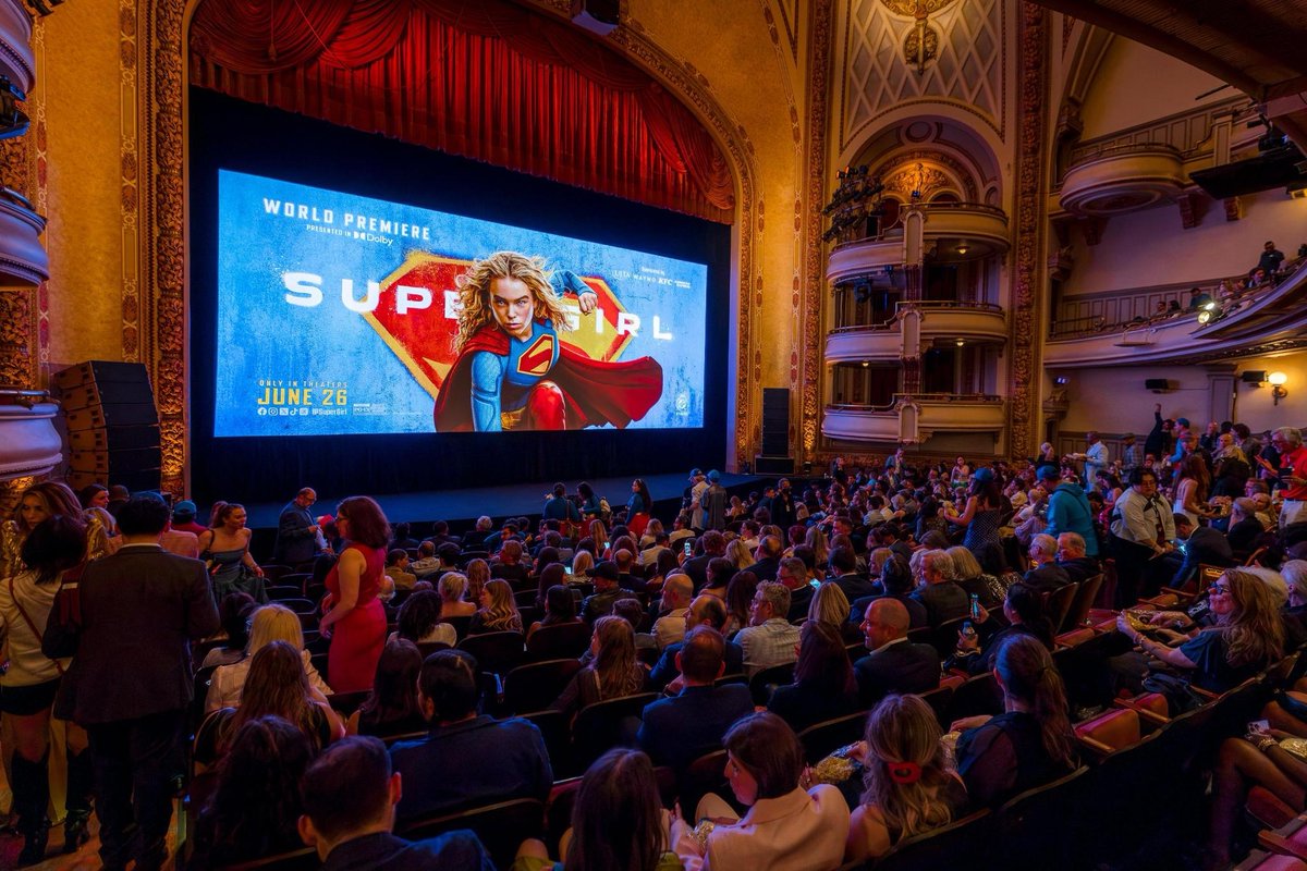 VanJones68's tweet photo. Break out the summer popcorn, folks 🍿!! Superman’s cousin Kara proves that COURAGE is the real superpower in that family— in any situation and under any color sun. ☀️ 

Gotta be honest; I’m a born and bred Marvel guy. But even someone like ME has to admit that DC’s franchise reboot is off to a fantastic start. Last summer’s SUPERMAN debut set the table perfectly. And SUPERGIRL follows up this summer with a fun, intergalactic romp that reveals more of the fascinating universe that DC’s heroes now inhabit.

The hero is played by Milly Alcock, who is in almost every scene. She carries the entire movie with strength, humor, grit and authenticity.

And there’s just enough “girl power” in here to make the point — minus any overt preachiness. The director just lets the main characters’ overall “bad-ass-ness” speak for itself. It works.

An unexpected bonus! Some of the space aliens in the film call back to an early Star Wars sensibility— a real treat for people who remember the towering heights of that franchise. 

The movie lands the point that true heroism is a matter of the spirit, not the superpowers. And that’s a point worth remembering as we battle existential threats and dangers on THIS planet.

Go see this film!

PS — At the world premiere, I got to meet my comic world idol, the legendary @JimLee!!