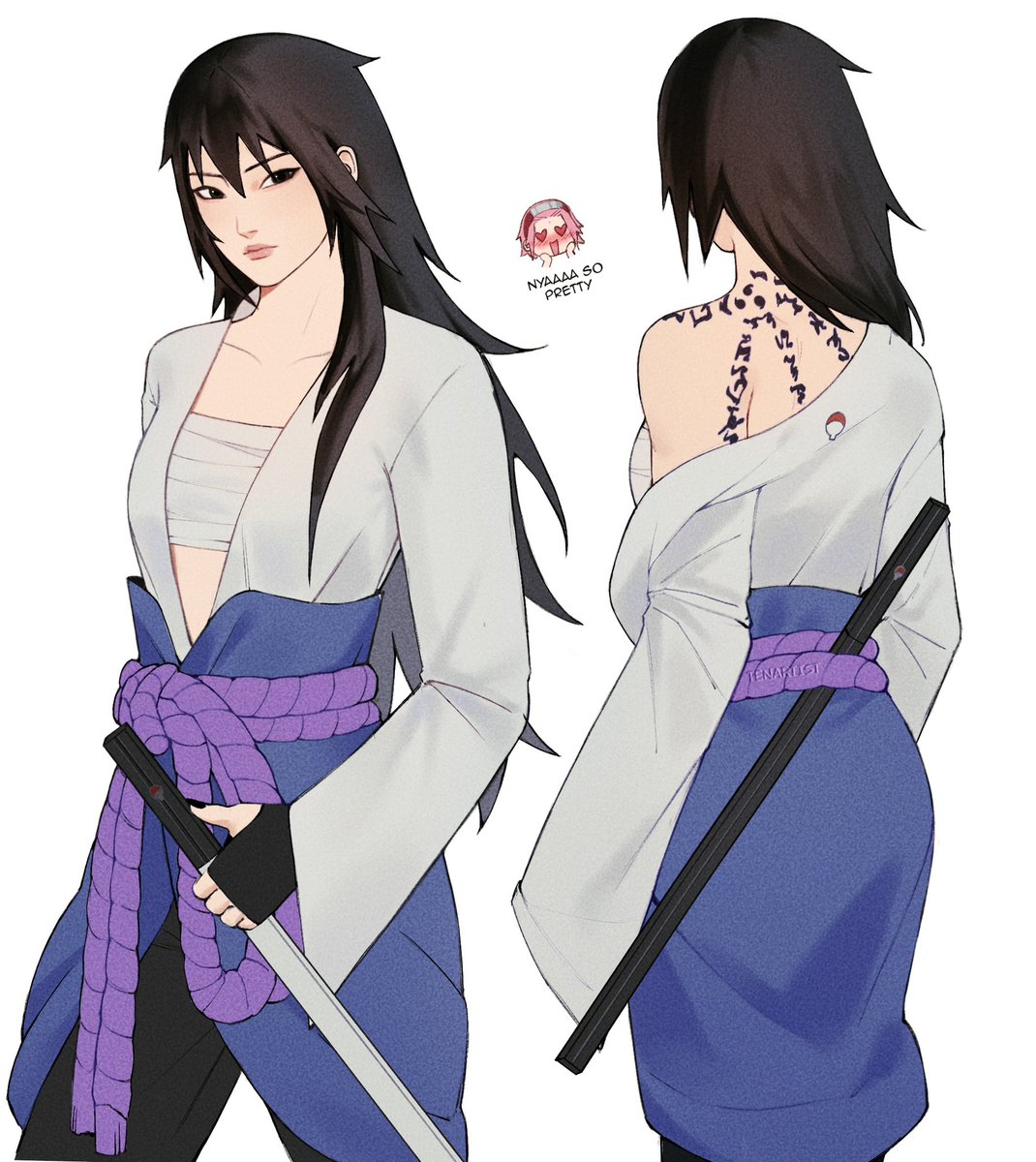 tenartistt's tweet photo. fem sasuke ⛓️‍💥 #naruto https://t.co/W6CdXHeWSw