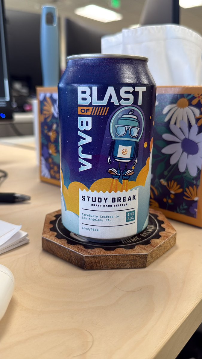 billdyll's tweet photo. On the fence. Good execution, mid flavor. Wine based seltzer. Are wine coolers back mid-2026? #studybreak #failneverpass https://t.co/TQlnAdMgyN